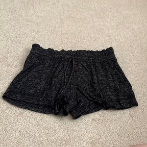 Black cotton shorts, very soft.